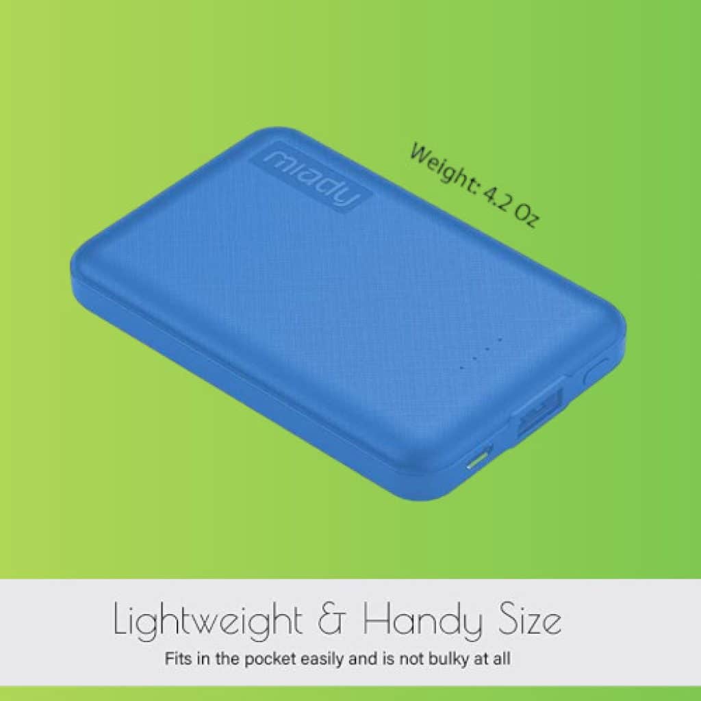 Miady 5000mAh Mini Portable Charger Review, Analysis and Features (2024)